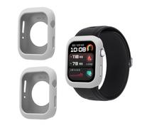 QJONSIU Case Compatible with Huawei Watch D2, 2 Pack Shockproof Soft Silicone Partial Protective Cover Anti-Scratch-Gray