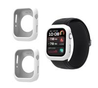 QJONSIU Case Compatible with Huawei Watch D2, 2 Pack Shockproof Soft Silicone Partial Protective Cover Anti-Scratch-White