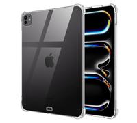 QJONSIU Case Compatible with iPad Pro 13 M4 2024, Airbag Shockproof Protection, Ultra-thin Soft TPU HD Clear Cover-Transparent
