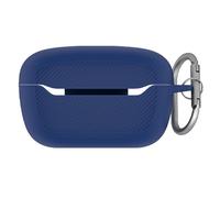 QJONSIU Case Compatible with JBL Endurance Race 2, Shockproof Soft Silicone Protective with Carabiner, Full-Body Protection-Blue