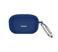 QJONSIU Case Compatible with JBL Endurance Race, Shockproof Soft Silicone Protective with Carabiner, Full-Body Protection-Blue