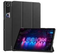 QJONSIU Case Compatible with Lenovo Legion Y700 Gen 5 2026, Stand Feature Ultra Thin Smart Cover with Auto Sleep Wake, PU and PC Anti-scratch Protective-Black