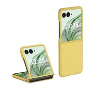 QJONSIU Case Compatible with Motorola Razr 60 Ultra, Ultra-thin Hard PC Anti-Scratch Protective Case, Fold Cover for Motorola Razr 60 Ultra-Yellow
