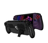 QJONSIU Case Compatible with MSI Claw 8 EX ai+, Soft TPU Case with Built-in Kickstand, Anti-Scratch Protective-Black
