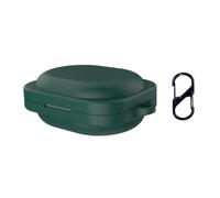 QJONSIU Case Compatible with Nothing Ear 3A, Shockproof Soft Silicone Protective Case with Carabiner, Full Body Protection Anti-fingerprint-Green