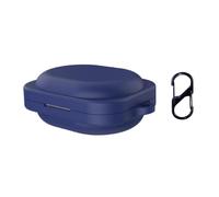QJONSIU Case Compatible with Nothing Ear 3A, Shockproof Soft Silicone Protective Case with Carabiner, Full Body Protection Anti-fingerprint-Blue