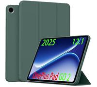 QJONSIU Case Compatible with Oneplus Pad GO 2 12.1 2025, Stand Feature TPU Anti-scratch Protective, Ultra Thin Smart Cover Kickstand-Green