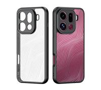 QJONSIU Case Compatible with Oppo Find X9 Pro, Shockproof Hard PC Back & Soft TPU Frame, Anti-scratch Protective Case-Black
