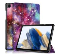 QJONSIU Case Compatible with Samsung Galaxy Tab A11, Stand Feature Ultra Thin Smart Cover with Auto Sleep Wake, PU and PC Anti-scratch Protective Case-Colorful