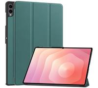 QJONSIU Case Compatible with Samsung Galaxy Tab S11 Ultra, Stand Feature Ultra Thin Smart Cover with Auto Sleep Wake, PU and PC Anti-scratch Protective Case-Green