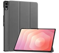QJONSIU Case Compatible with Samsung Galaxy Tab S11 Ultra, Stand Feature Ultra Thin Smart Cover with Auto Sleep Wake, PU and PC Anti-scratch Protective Case-Gray