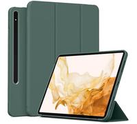 QJONSIU Case Compatible with Samsung Galaxy Tab S8 Plus, Stand Feature TPU Anti-scratch Protective, Ultra Thin Smart Cover Kickstand-Green