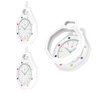 QJONSIU Case Compatible with Swatch Royal Pop, 2 Pack Shockproof Soft Silicone Partial Protective Cover Anti-Scratch-White