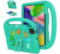 QJONSIU Case Compatible with Xiaomi Pad 8, PC Anti-scratch Protective, Shockproof Kids Cover with Handle and Kickstand-Green