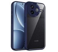 QJONSIU Case Compatible with Xiaomi Poco F7 Pro, Shockproof Soft TPU Bumper & Hard PC Back Cover, Anti-Scratch HD Clear Slim Protective-Purple