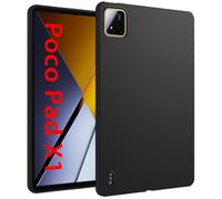 QJONSIU Case Compatible with Xiaomi Poco Pad X1 11.2 2025, Shockproof Ultra-thin Soft TPU Protective Cover Anti-Slip-Black
