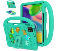 QJONSIU Case Compatible with Xiaomi Poco Pad X1, PC Anti-scratch Protective, Shockproof Kids Cover with Handle and Kickstand-Green