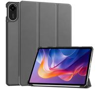 QJONSIU Case Compatible with Xiaomi Redmi Pad 2 2025, Stand Feature Ultra Thin Smart Cover with Auto Sleep Wake, PU and PC Anti-scratch Protective Case-Gray