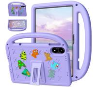 QJONSIU Case Compatible with Xiaomi Redmi Pad Pro 12.1, PC Anti-scratch Protective, Shockproof Kids Cover with Handle and Kickstand-Purple