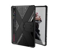 QJONSIU Case Compatible with ZTE RedMagic Astra, Stand Feature Shockproof Ultra-thin Soft TPU Airbag Protective Case-Black