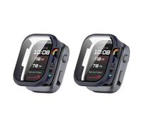 QJONSIU Case for Huawei Watch D3, Anti-Scratch, 2 Pack, Blue | Built in 9H Tempered Glass Film, Hard PC, All Around Protective