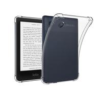 QJONSIU Clear Case Compatible with Tolino Shine 5 2024/Shine 4 2022 & Kobo Clara BW/2E, Airbag Protection Ultra-thin, Soft TPU Shockproof Protective Case-Transparent