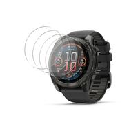 QJONSIU Compatible with 4 Pack Amazfit T-Rex 3 Pro Screen Protector, HD Clear Film Tempered Glass Screen Protector, Anti-Scratch, Bubble Free-Transparent