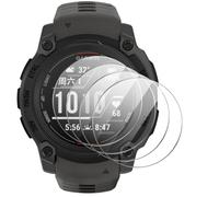 QJONSIU Compatible with Garmin Instinct E 40mm Screen Protector, 4 Pack HD Clear Tempered Glass Protective Film, 9H Hardness Anti-Scratch, Bubble Free