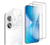 QJONSIU Compatible with OPPO Reno 16 Pro Protection film, 2 Pack Full Screen Protective Film, 2 Pack HD Clear Tempered Glass Camera Protection Film, Anti-Scratch