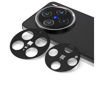 QJONSIU Compatible with vivo X300 Pro Lens Protector, 2 Pack Aluminum Alloy Metal Camera Lens Protection, Anti-Scratch-Black