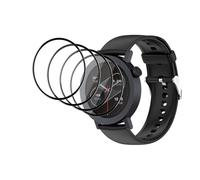 QJONSIU for 4 Pack CMF by Nothing Watch 3 Pro Protective Film, Full Coverage, HD Composite Thin Film, Free bending, Anti-Scratch-Black edge