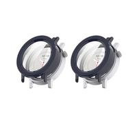 QJONSIU Hard PC Case Compatible with CMF by Nothing Watch 3 Pro with Built in Tempered Glass, 2 Pack All Around Anti-Scratch Protective Case-Blue