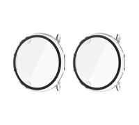 QJONSIU Hard PC Case Compatible with Polar Vantage V3 with Built in Tempered Glass, 2 Pack All Around Anti-Scratch Protective Case-Clear