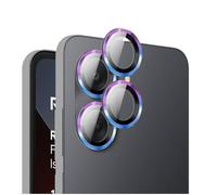 QJONSIU Lens Protector Compatible with Xiaomi Redmi A7, Aluminum Alloy Lens Cover, HD Tempered Glass Camera Protective Film, Anti Scratch-Colour