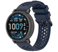 QJONSIU Silicone Strap Compatible with Amazfit Active Max, Breathable Sport Replacement Strap, Soft and Skin-friendly, Tang Buckle Design-Blue