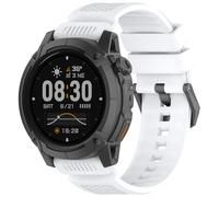 QJONSIU Silicone Strap Compatible with COROS NOMAD, Breathable Sport Replacement Strap, Soft and Skin-friendly, Tang Buckle Design-White