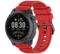QJONSIU Silicone Strap Compatible with COROS NOMAD, Breathable Sport Replacement Strap, Soft and Skin-friendly, Tang Buckle Design-Red