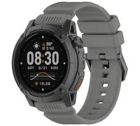 QJONSIU Silicone Strap Compatible with COROS NOMAD, Breathable Sport Replacement Strap, Soft and Skin-friendly, Tang Buckle Design-Gray
