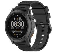 QJONSIU Silicone Strap Compatible with COROS NOMAD, Breathable Sport Replacement Strap, Soft and Skin-friendly, Tang Buckle Design-Black