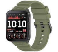 QJONSIU Silicone Strap Compatible with Garmin Venu X1, Breathable Sport Replacement Strap, Soft and Skin-friendly, Tang Buckle Design-Green