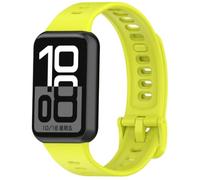 QJONSIU Silicone Strap Compatible with Honor Band 11/Honor Band 11 Pro, Breathable Sport Replacement Strap, Soft and Skin-friendly, Tang Buckle Design-Yellow