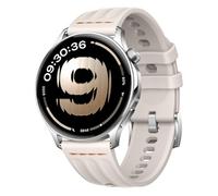 QJONSIU Silicone Strap Compatible with OnePlus Watch Lite, Breathable Sport Replacement Strap, Soft and Skin-friendly, Tang Buckle Design-White