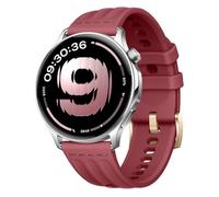 QJONSIU Silicone Strap Compatible with OnePlus Watch Lite, Breathable Sport Replacement Strap, Soft and Skin-friendly, Tang Buckle Design-Red