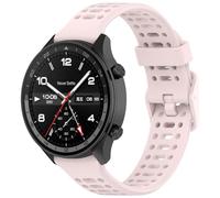 QJONSIU Silicone Strap Compatible with Oppo Watch Sport, Breathable Sport Replacement Strap, Soft and Skin-friendly, Tang Buckle Design-Pink