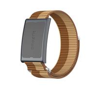 QJONSIU Strap Compatible Amazfit Helio Strap, Breathable Sturdy Nylon Sport, Braided Elastic Replacement Band-Brown