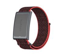 QJONSIU Strap Compatible Amazfit Helio Strap, Breathable Sturdy Nylon Sport, Braided Elastic Replacement Band-BlackRed