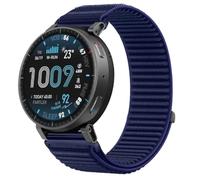 QJONSIU Strap Compatible with Amazfit Active Max, Flexible Breathable Nylon Sport Replacement Band for All-Day Daily Use-Blue