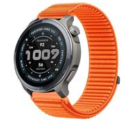 QJONSIU Strap Compatible with Amazfit Balance 2, Flexible Breathable Nylon Sport Replacement Band for All-Day Daily Use-Orange