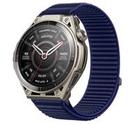 QJONSIU Strap Compatible with Amazfit Balance Ultra, Flexible Breathable Nylon Sport Replacement Band for All-Day Daily Use-Blue