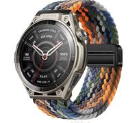 QJONSIU Strap Compatible with Amazfit Balance Ultra, Soft Breathable Braided Nylon Replacement Band with Strong Magnetic Buckle-Colourful